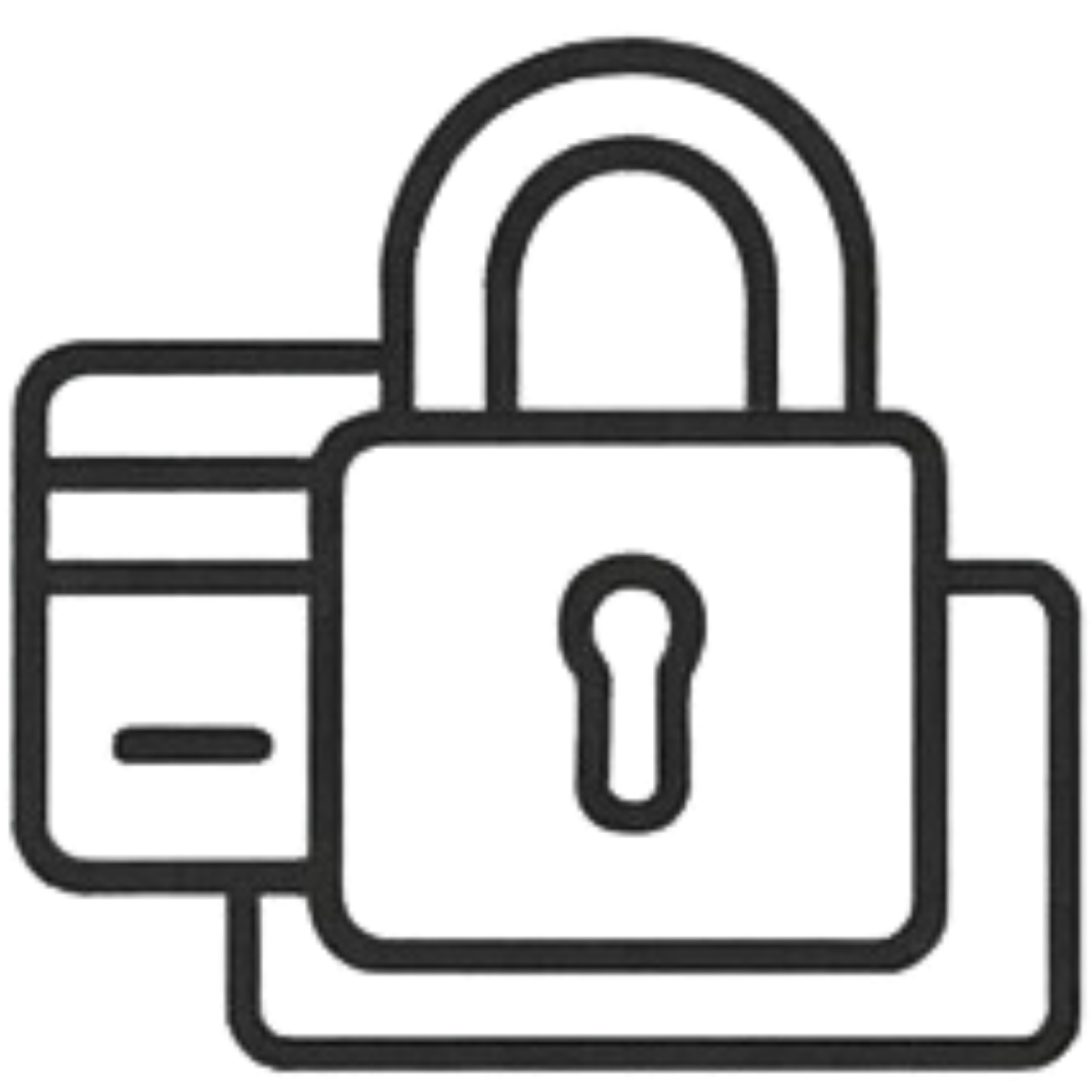 Secure checkout icon representing encrypted and protected payment processing.